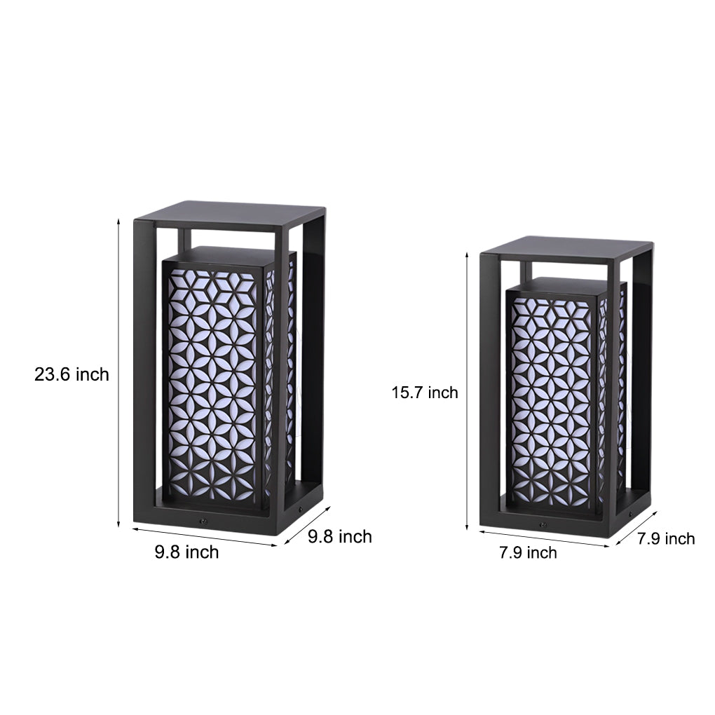 Vintage Galvanized Outdoor Pathway Lights IP65 Waterproof LED Lawn