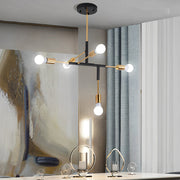 5-Light Branch Modern Chandelier – Electroplated Iron Ceiling Light