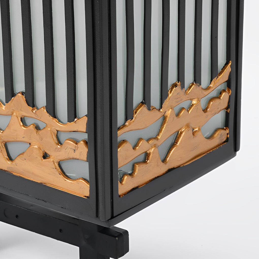 Modern Solar LED Outdoor Wall Light with Die-Cast Aluminum Frame