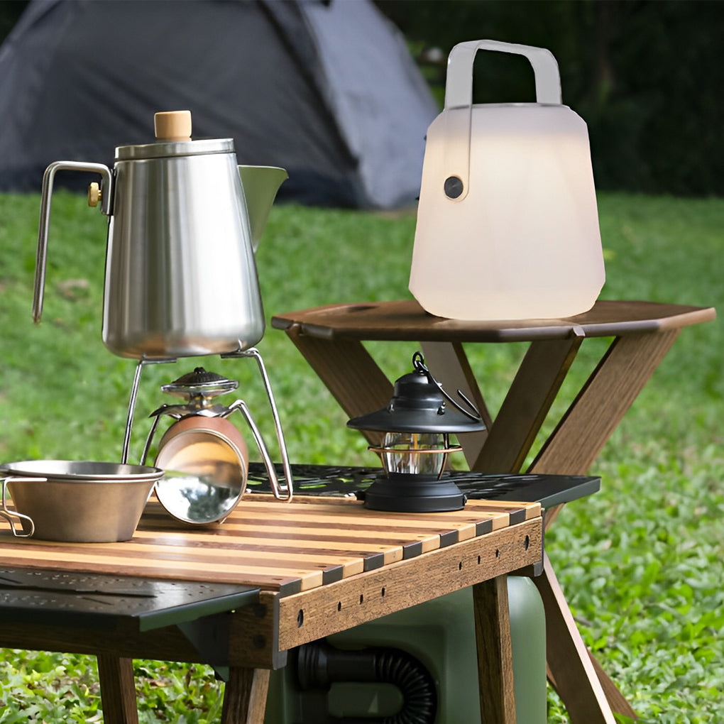 Solar Portable Lantern Table Lamp with Remote & USB Charging
