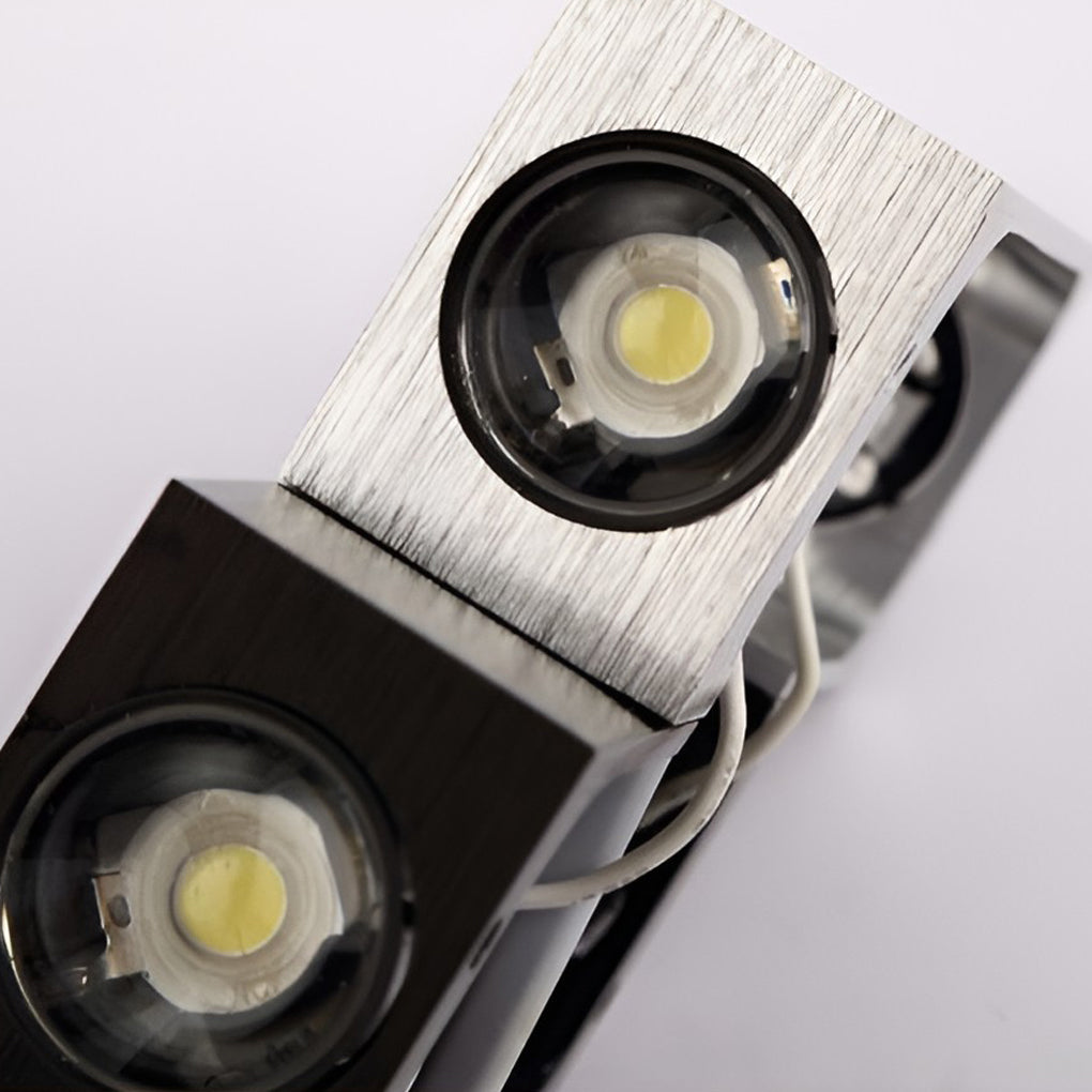Modern Rectangular LED Wall Light Up Down Aluminum Sconce