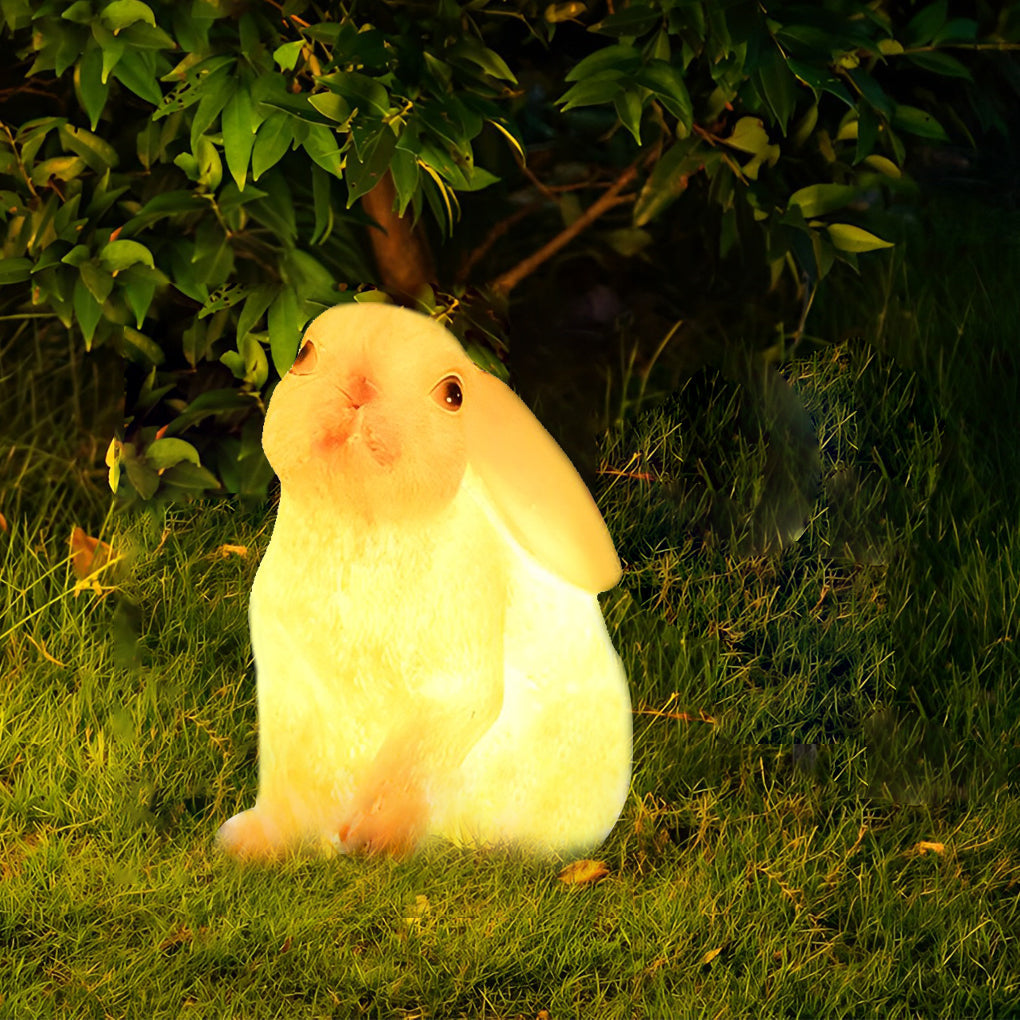 Modern Rabbit Garden Light Resin Fiberglass Outdoor Waterproof
