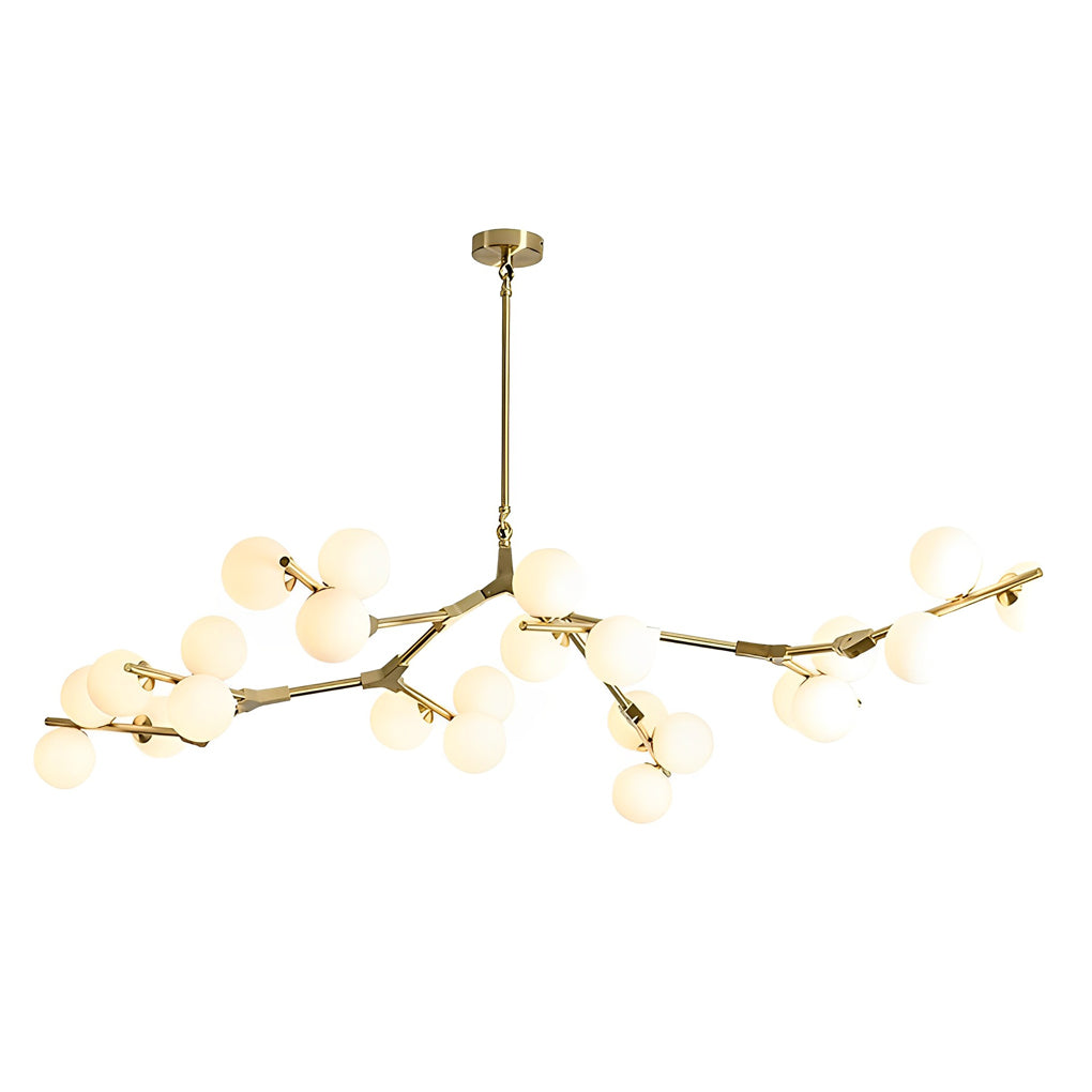 Modern Minimalist Cluster Chandelier – Metal Glass Pendant Light