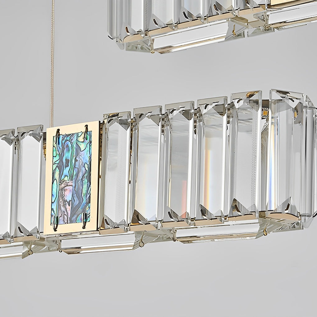Modern Crystal LED Dining Room Chandelier - Three Step Dimming