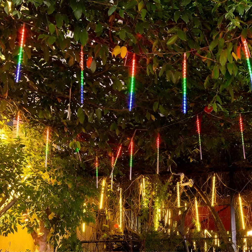 Solar LED Meteor Shower Rain Lights Waterproof Outdoor Tree Decor