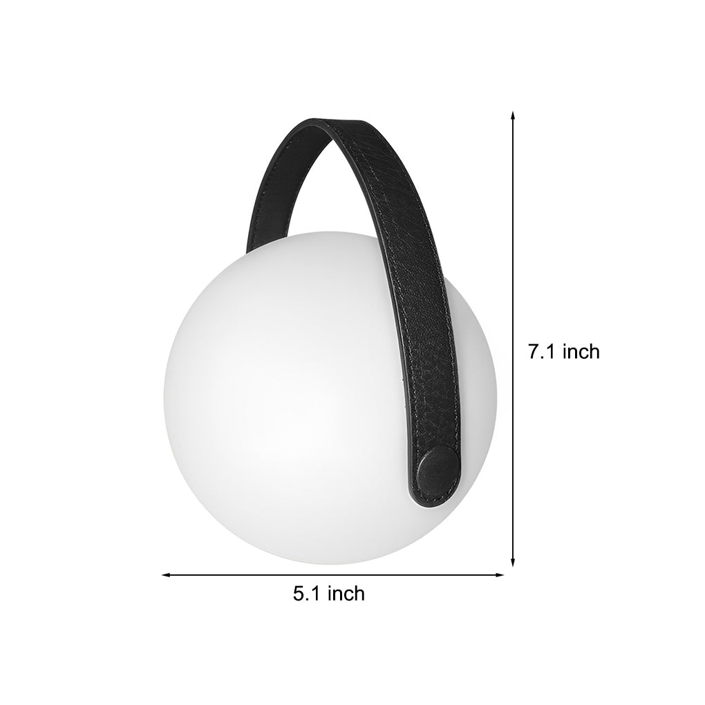 Portable RGB Sphere Table Lamp with Touch Dimmer and USB Charging