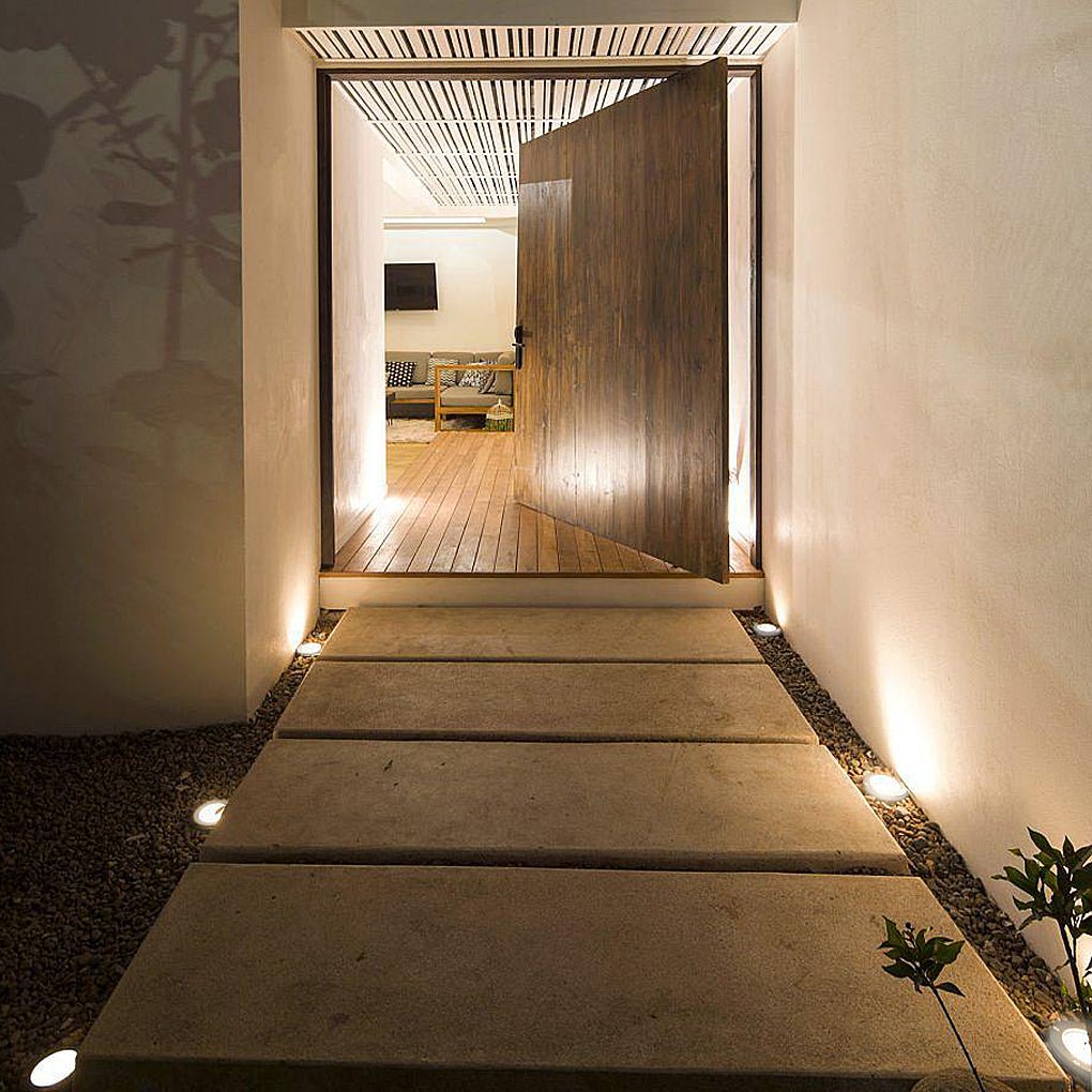 Solar LED Step Lights 8-Piece Set for Outdoor Decks & Stairs