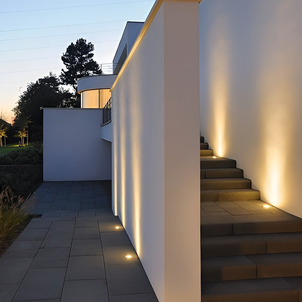 Solar LED Step Lights 8-Piece Set for Outdoor Decks & Stairs