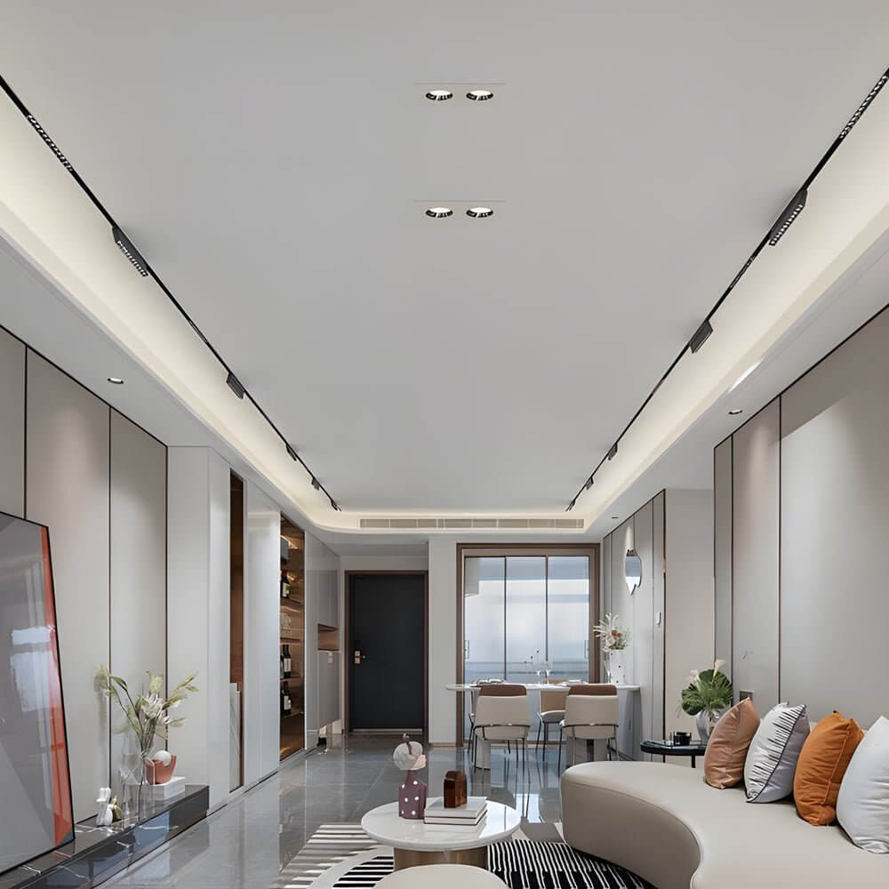 Dual-Head LED Recessed Downlight Modern Aluminum Ceiling Light