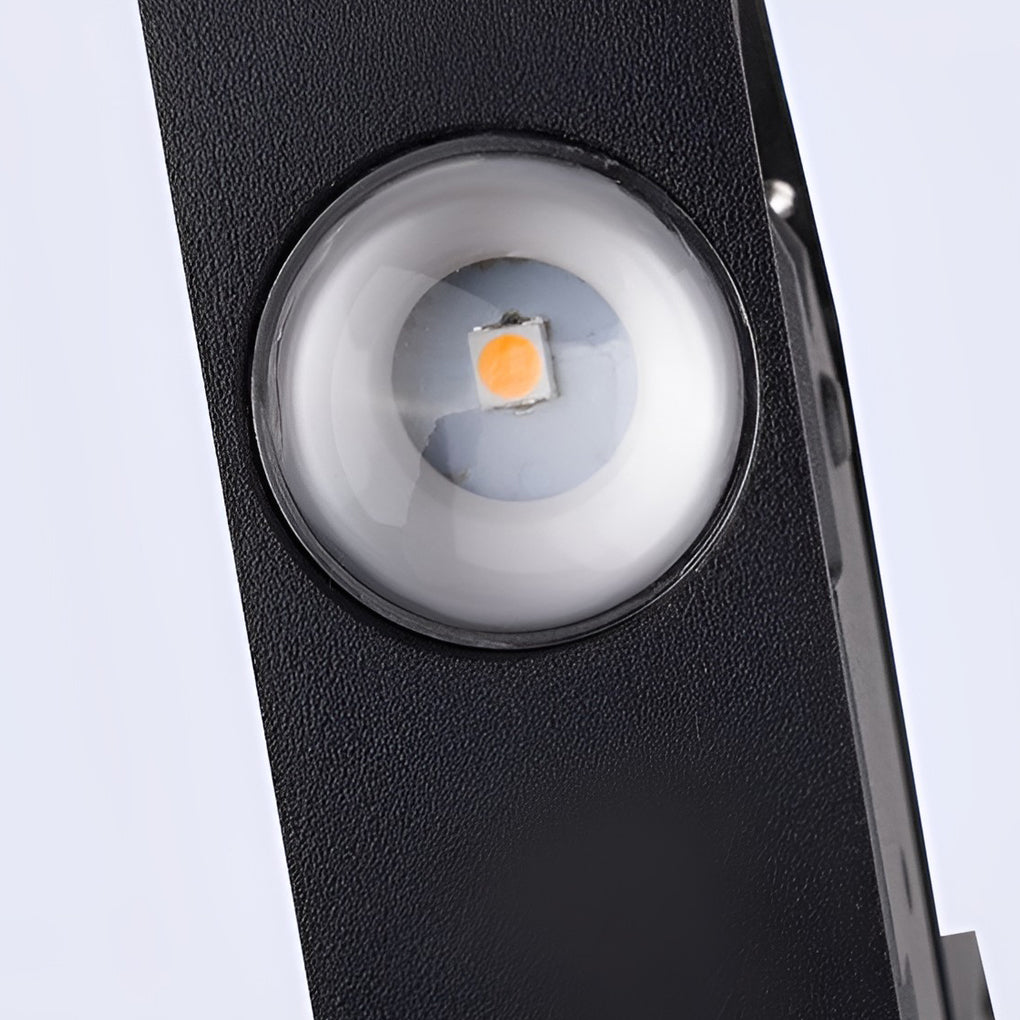 V-Shaped LED Outdoor Wall Light – Black Aluminum Waterproof
