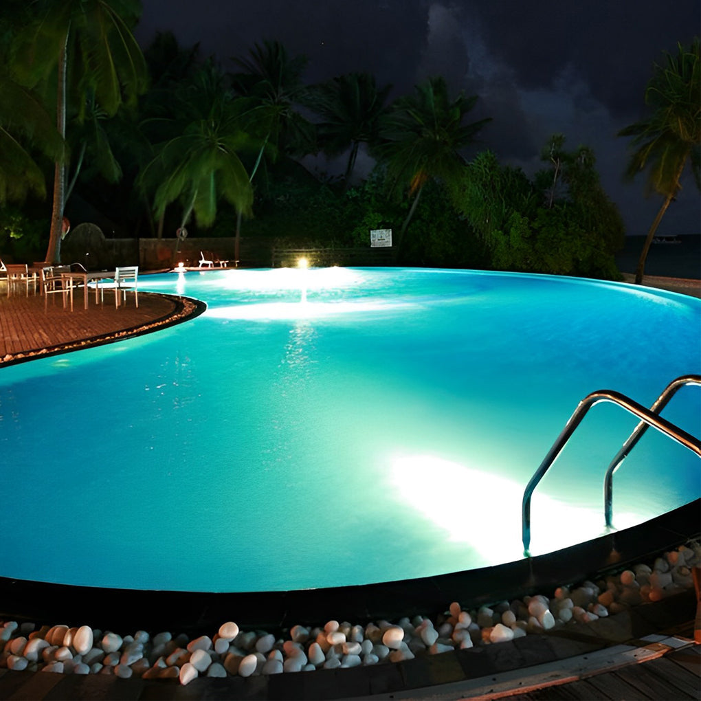Modern LED Underwater Pool Light - Chrome Adjustable Spot Light