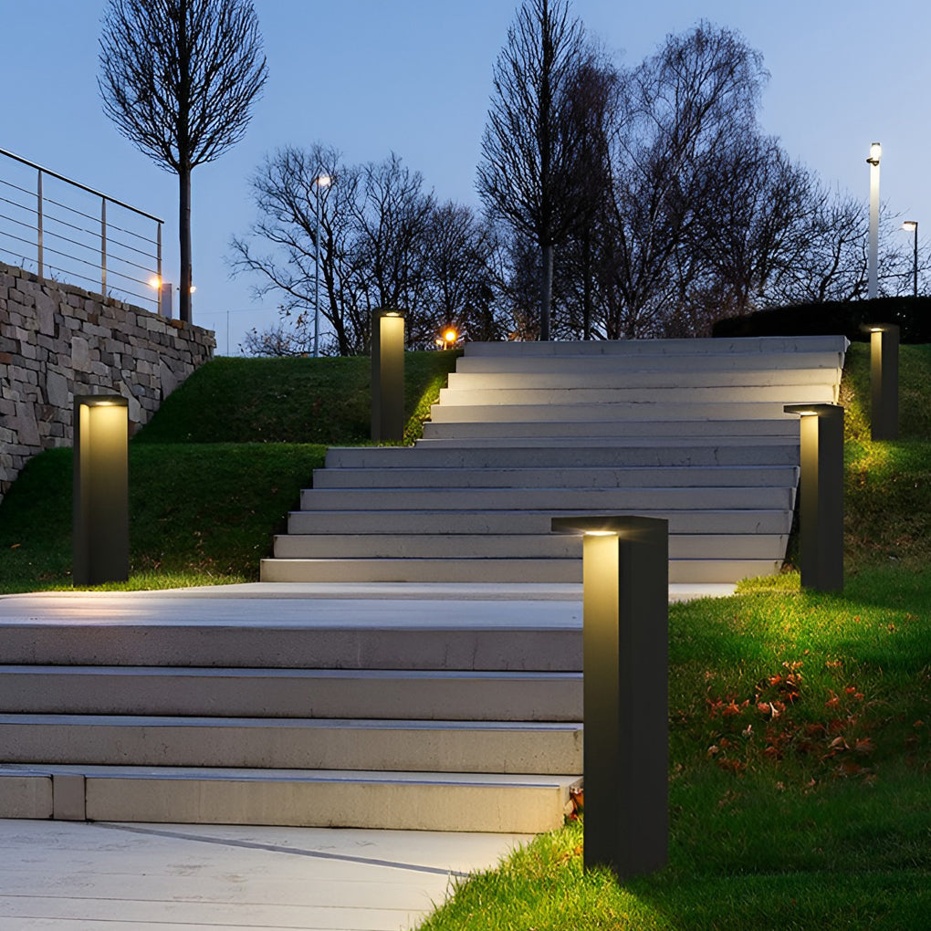 Modern Gray Rectangular LED Path Light 4.5W IP54 Waterproof