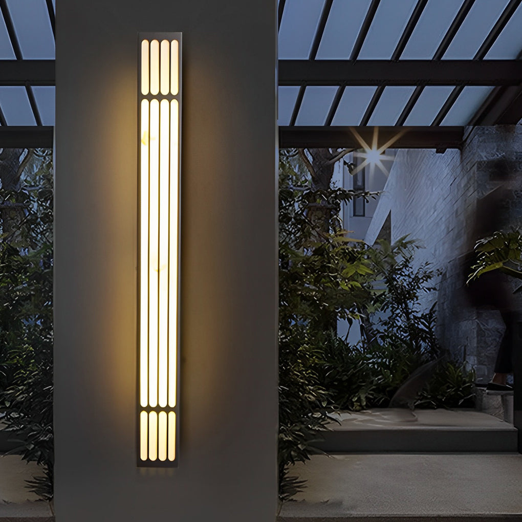 Modern Rectangular LED Outdoor Wall Lamp - Waterproof IP65