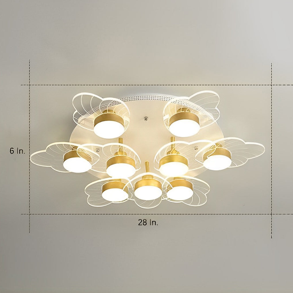 Nordic Flower Acrylic LED Flush Mount Ceiling Light