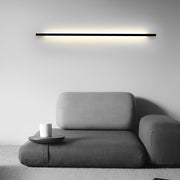 Minimalist LED Strip Wall Light with 3-Step Dimming - Black Iron