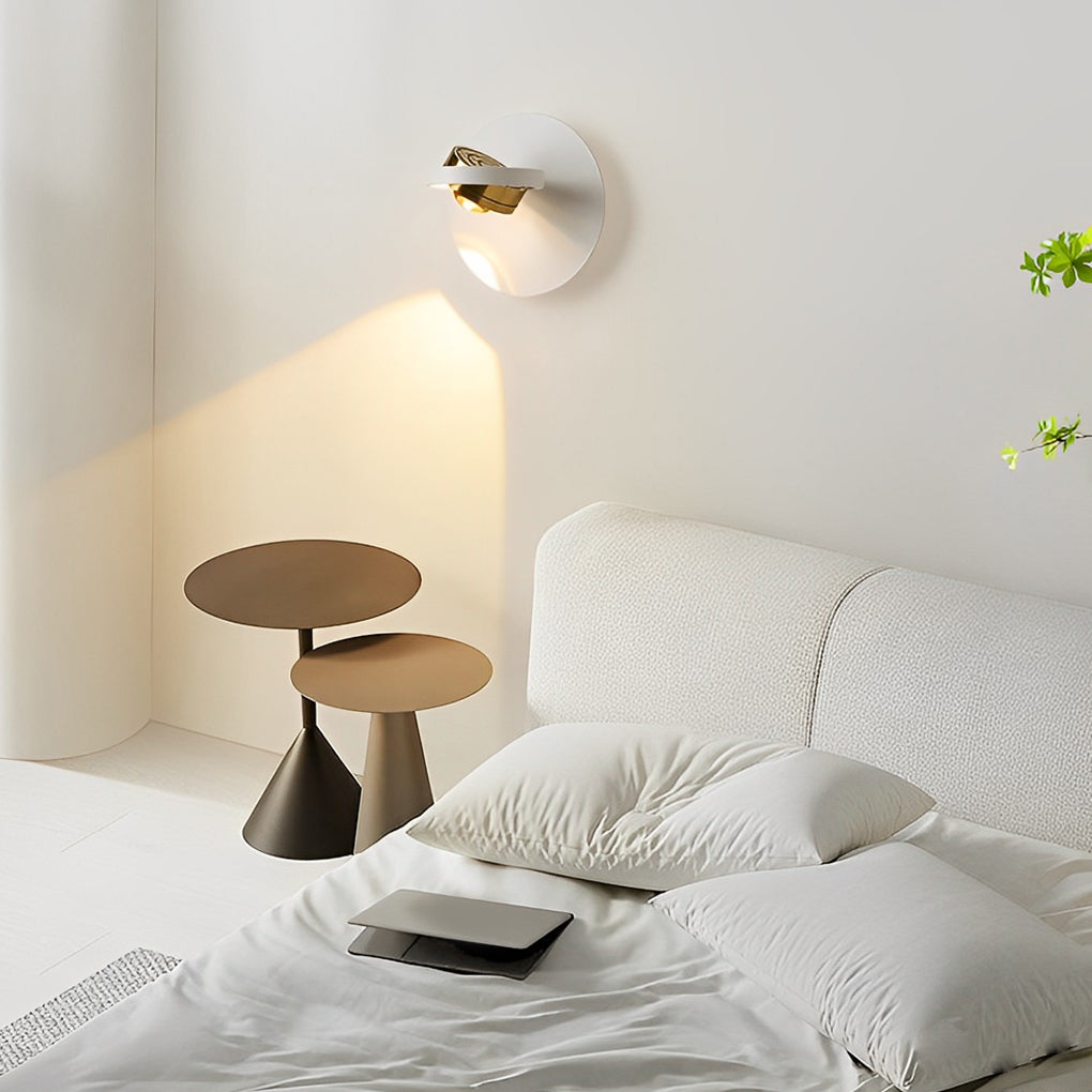 Adjustable Modern Wall Sconce with 360° Rotating Light Head