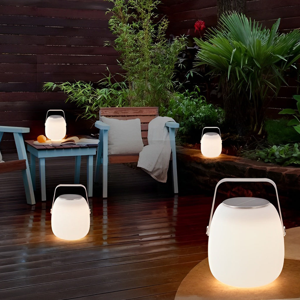 Solar Portable Lantern Table Lamp with Remote & USB Charging