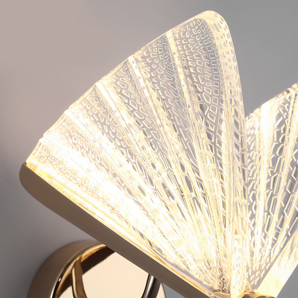 Butterfly Wall Sconce – Modern Gold LED Light Fixture
