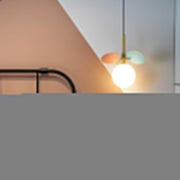 Modern Glass Flower Leaf Pendant Light with Adjustable Wire