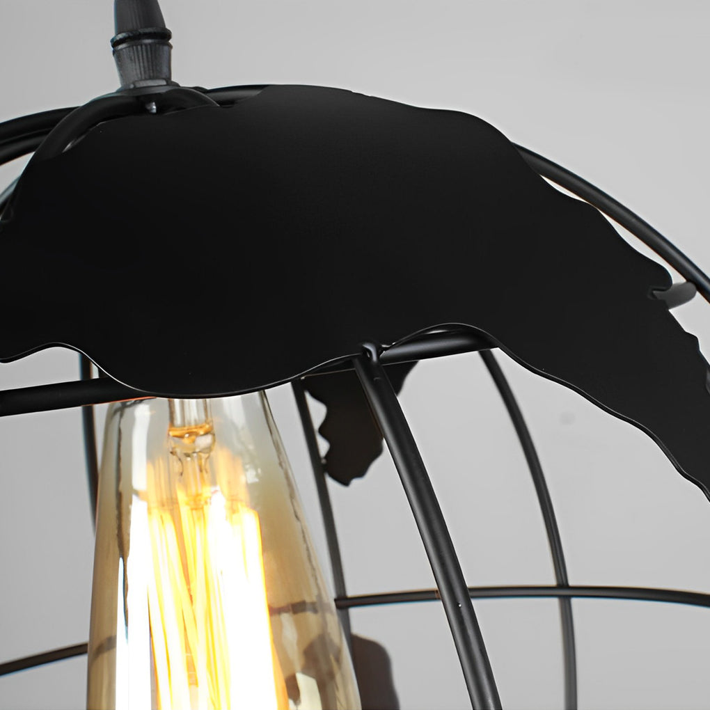 Globe Iron Pendant Light - Modern Retro Industrial Chandelier