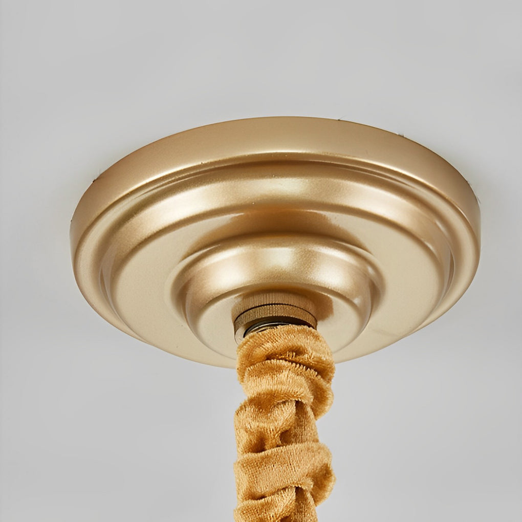 4-Tier Crystal Glass Modern Chandelier with Three-Step Dimming