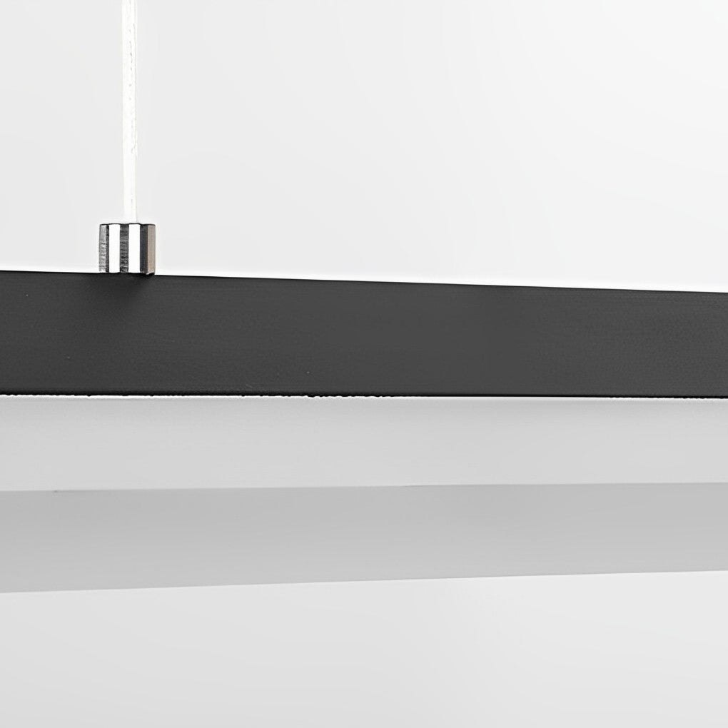 Modern Linear LED Pendant Light – Metal & Acrylic Neutral White