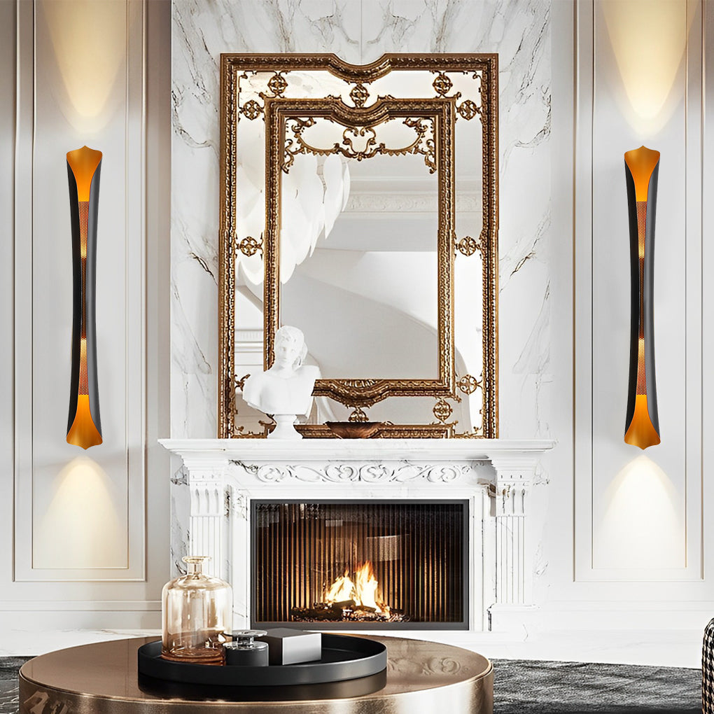 Modern Iron LED Wall Sconce with Up Down Lighting - COB 10W