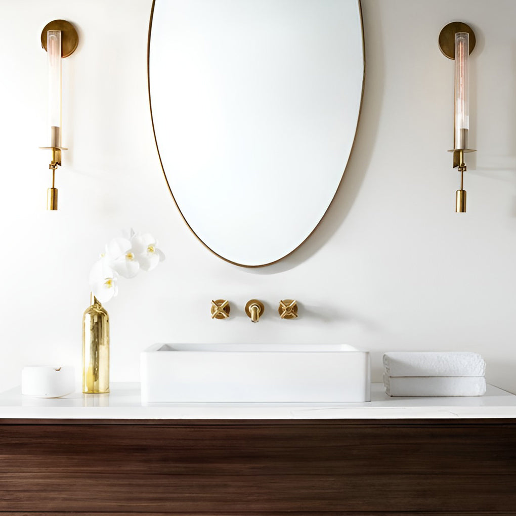 Crystal Swing Arm Wall Sconce Modern Hardwired Wall Light