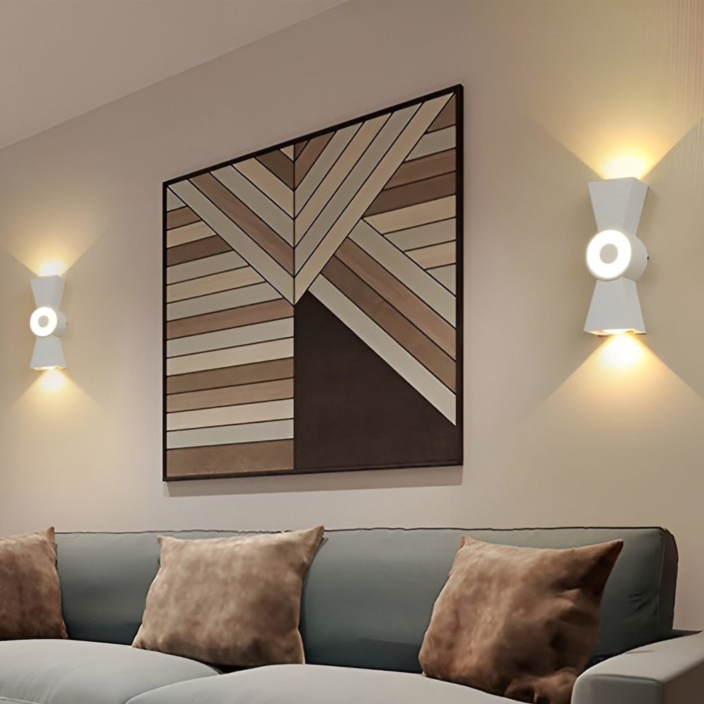 Modern Aluminum LED Up Down Wall Light Waterproof IP65 Indoor Outdoor