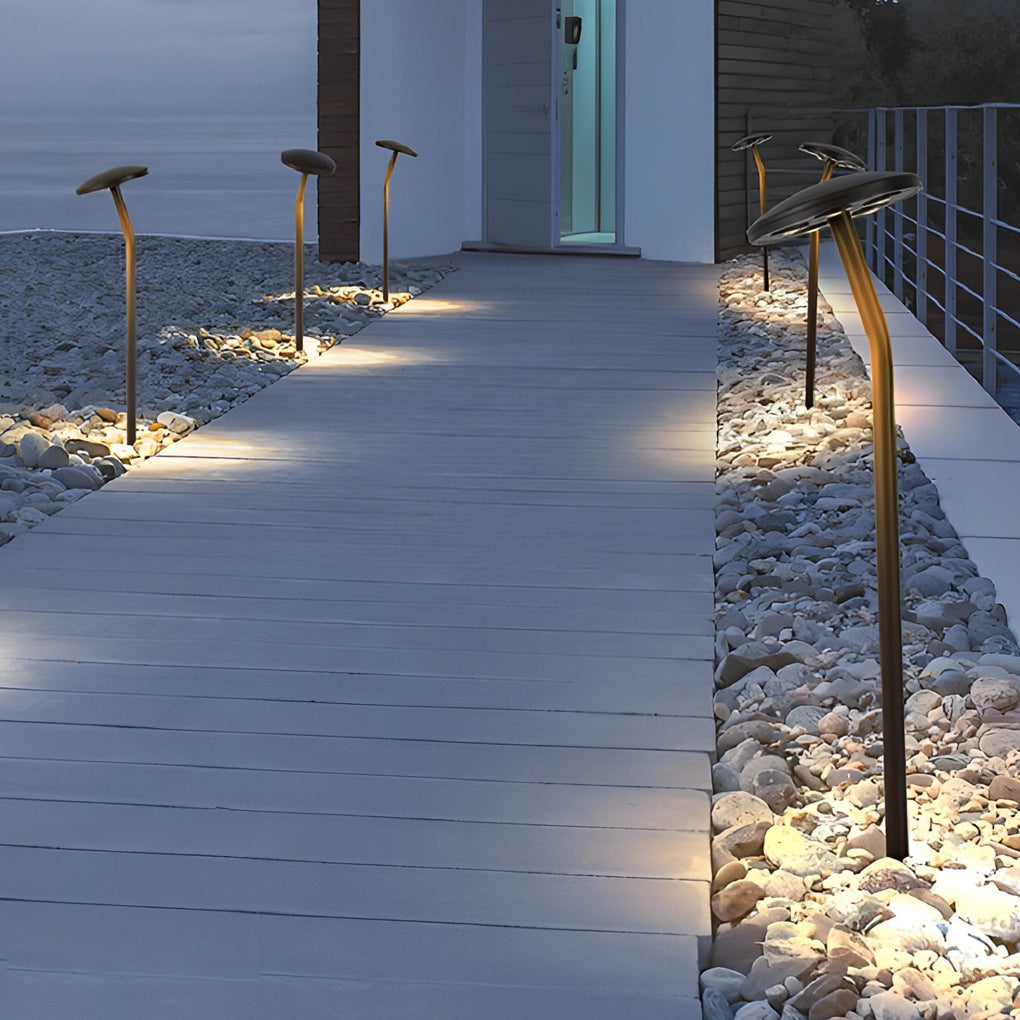 Mushroom LED Pathway Light | Aluminum Outdoor Lawn Lamp