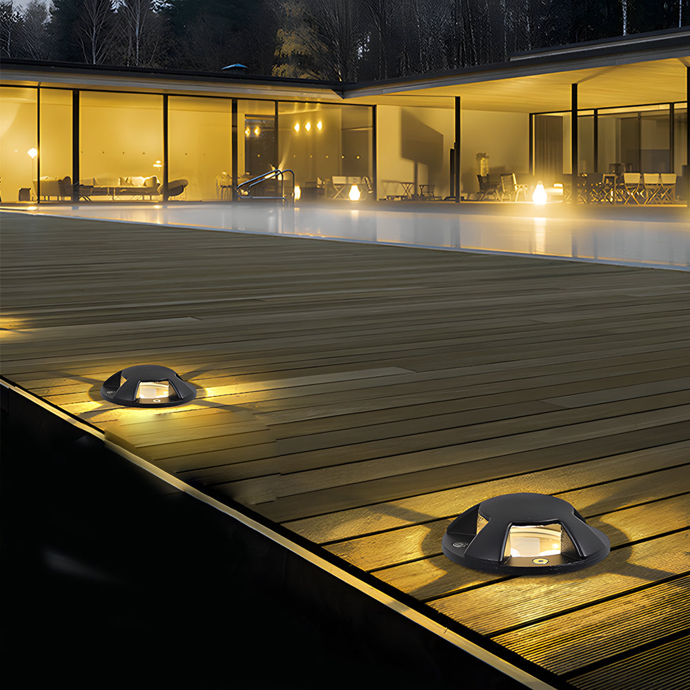 Side-Emitting Low Voltage Step Light - Aluminum Outdoor Deck Stair