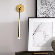 Crystal LED Wall Sconce Modern Nordic Strip Light Gold Black