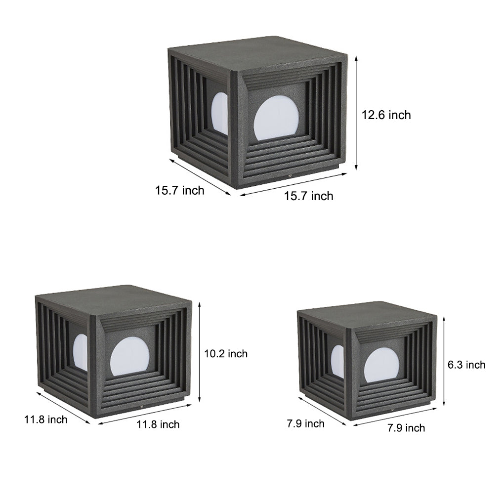 Modern Solar Fence Post Light | Waterproof LED Outdoor Pillar Lamp