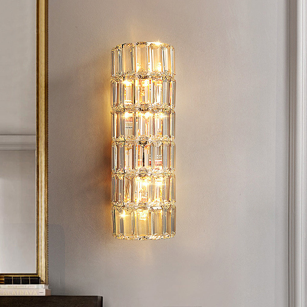 Crystal Wall Sconce with Three-Step Dimming | Modern Luxury Lighting