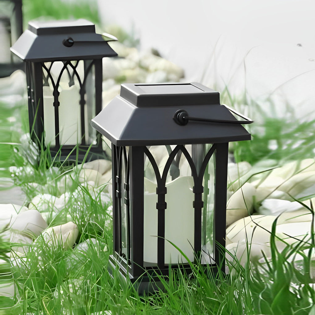 Solar LED Outdoor Lantern with Intelligent Light Sensor