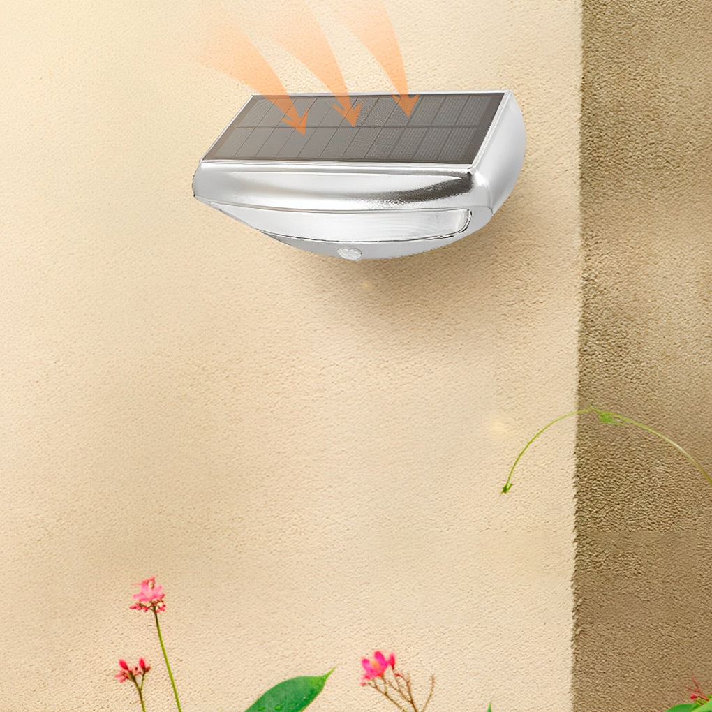 Motion Sensor Solar Outdoor Wall Light with Adjustable Panel