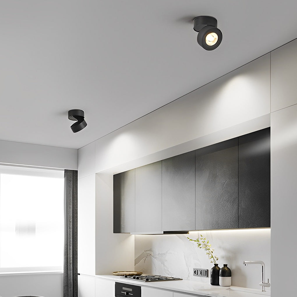 7W Adjustable LED Spotlight Modern Aluminum Flush Mount Ceiling