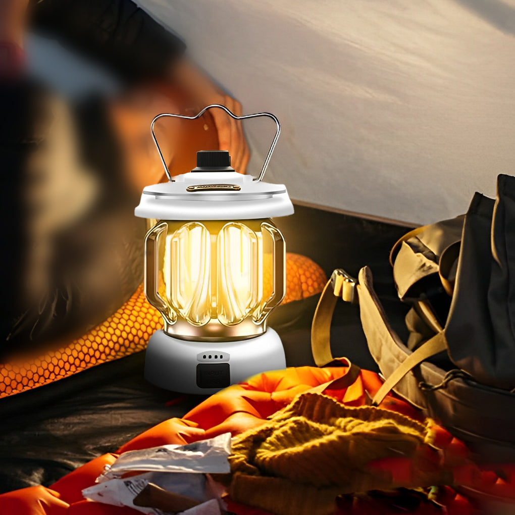Rechargeable LED Outdoor Lantern with Adjustable Brightness