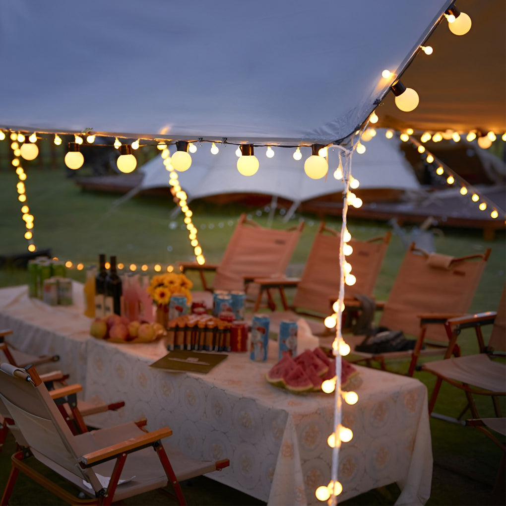Solar Powered Outdoor LED String Lights Waterproof 19.6ft