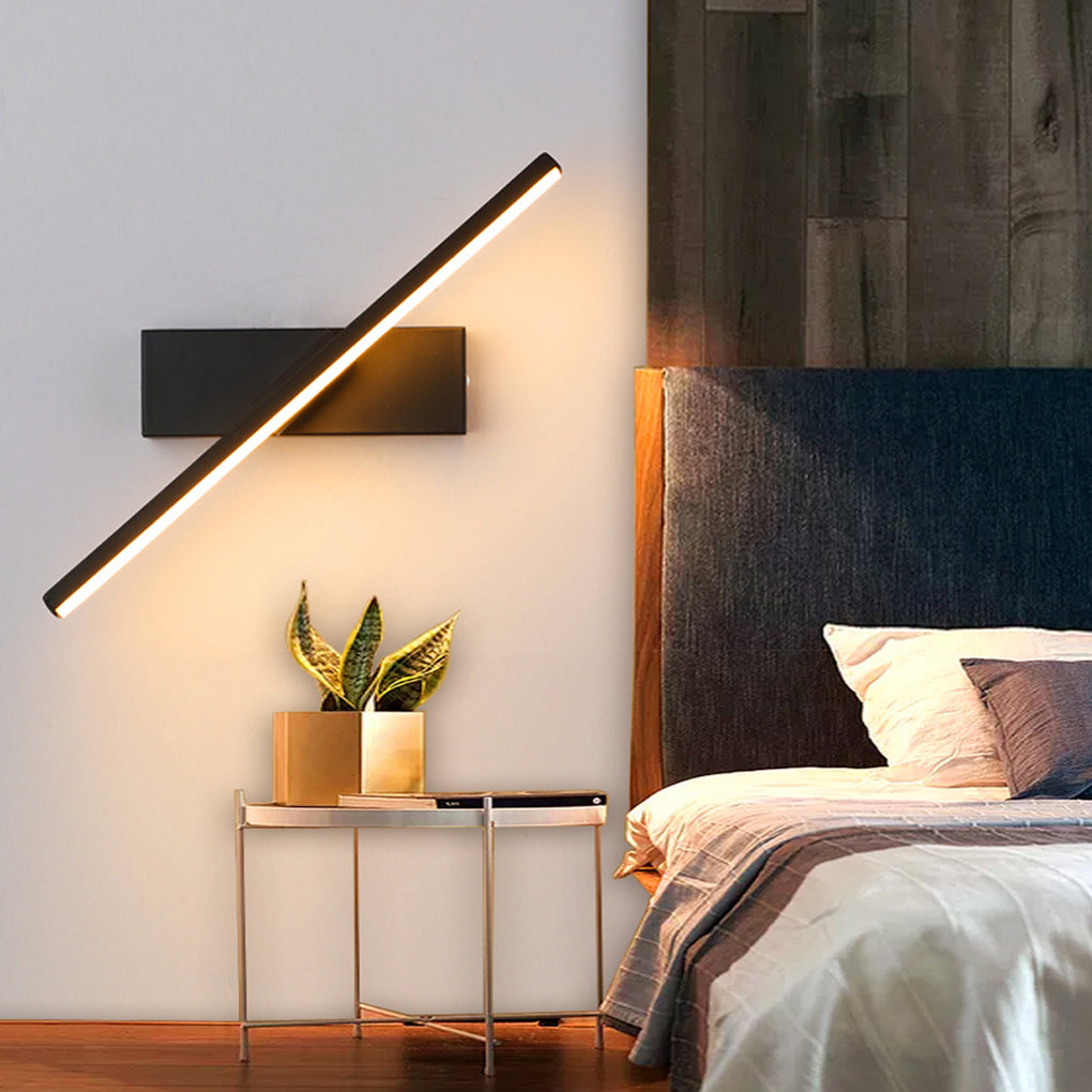 Modern Rotatable LED Bar Wall Light – Adjustable Aluminum Sconce