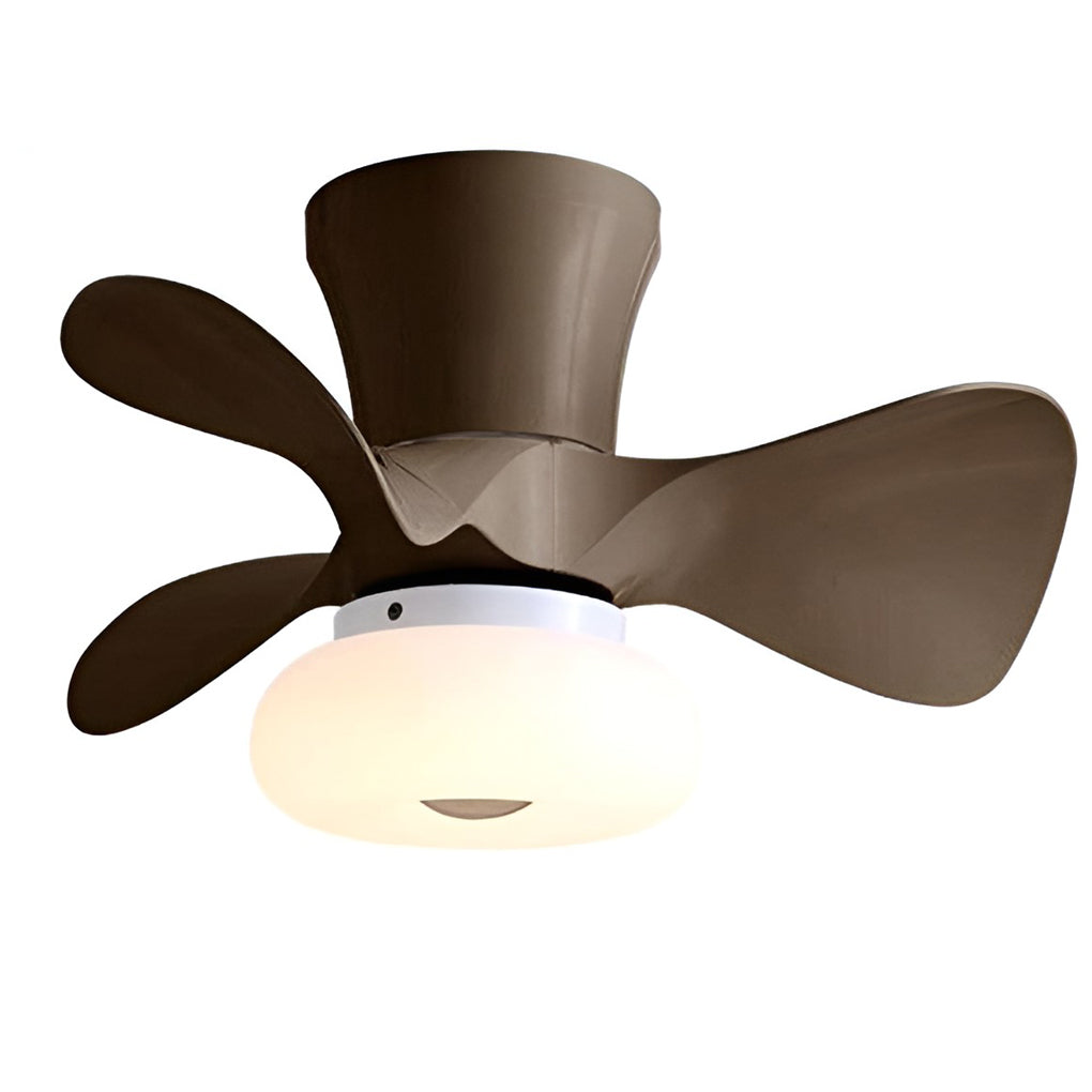 Modern LED Ceiling Fan Light with Remote & 3-Step Dimming
