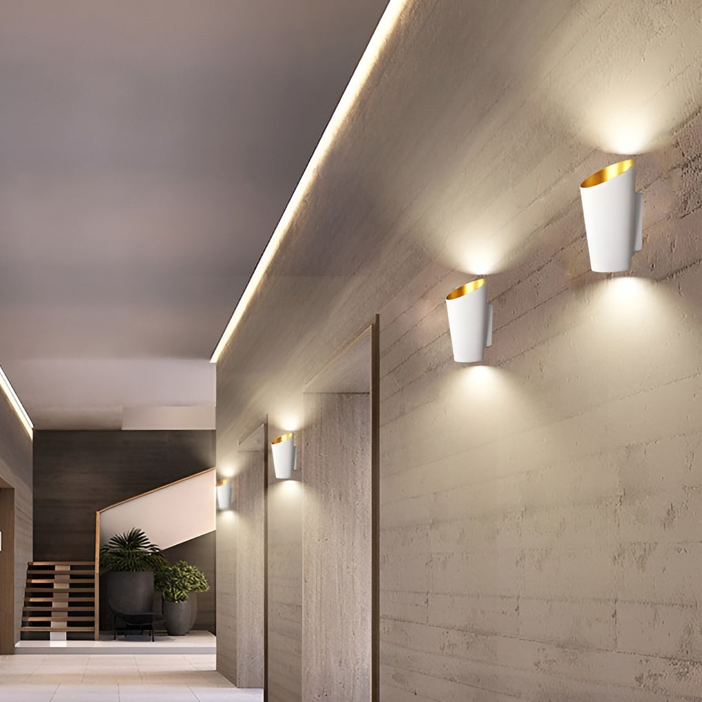 Modern Cylindrical Up Down Wall Light 10W LED Waterproof Aluminum