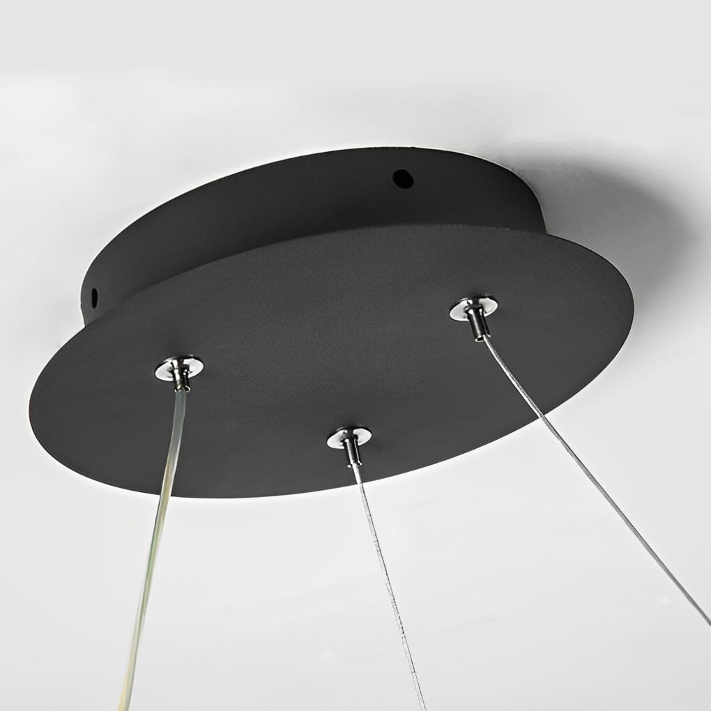 Modern Circular LED Pendant Light with Stepless Dimming