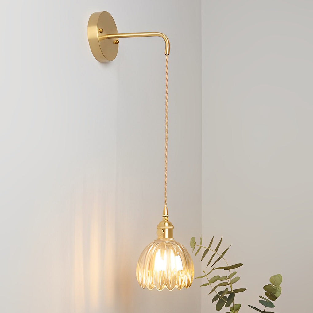Flower Glass Pendant Light Modern Nordic Hanging Ceiling Lamp