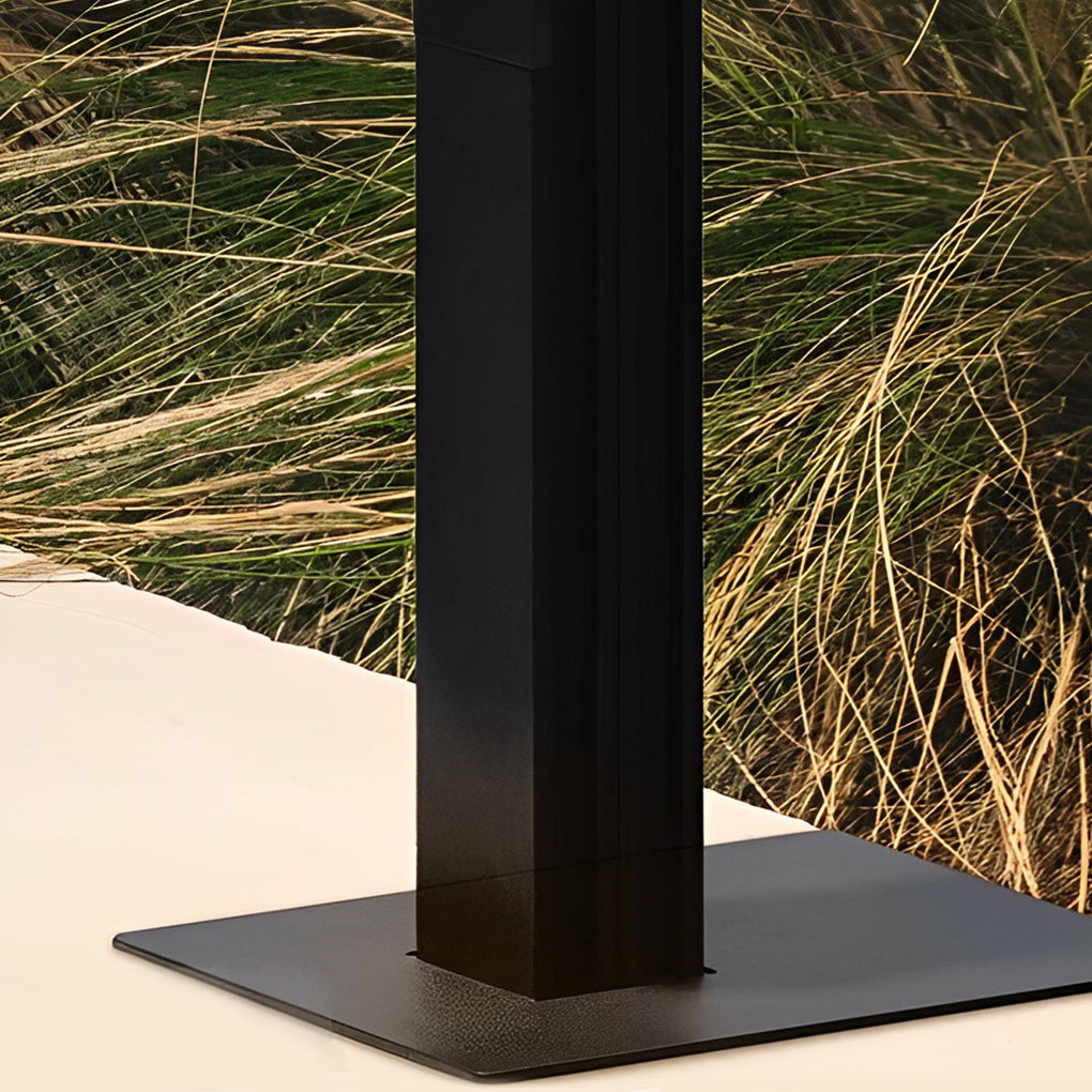 Modern Black LED Pathway Light Dual Cylinder Waterproof Outdoor