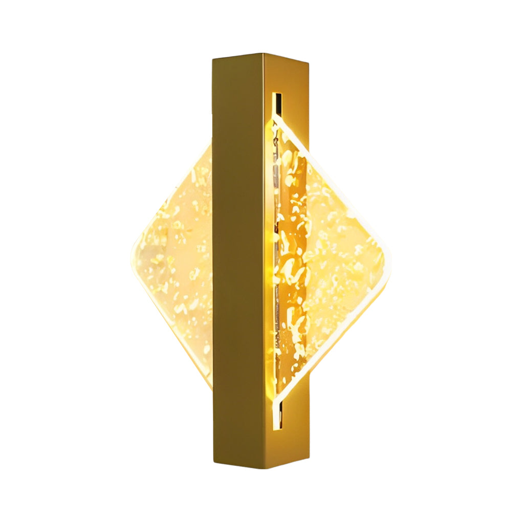 Modern Geometric LED Wall Sconce - Acrylic & Metal Finish