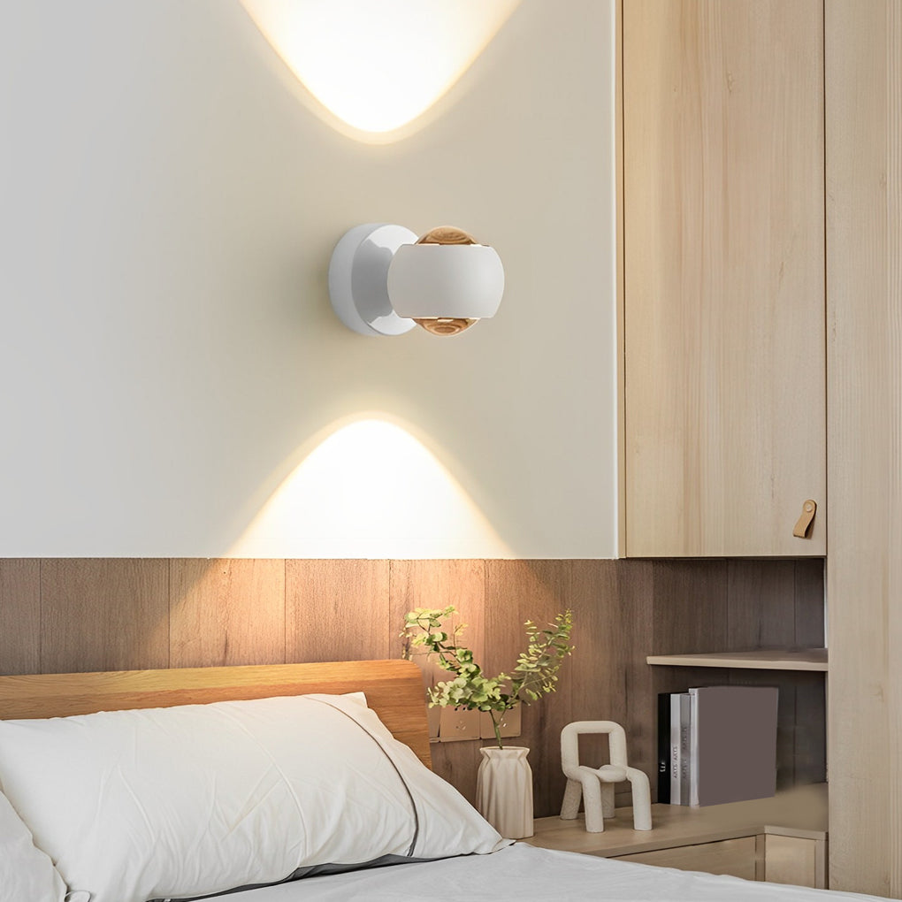 Modern Up Down LED Wall Sconce Aluminum Glass Wall Washer Light