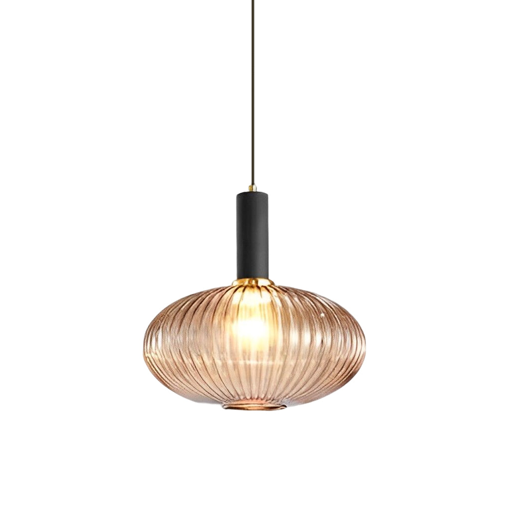Modern Glass Lantern Pendant Light - Nordic LED Chandelier
