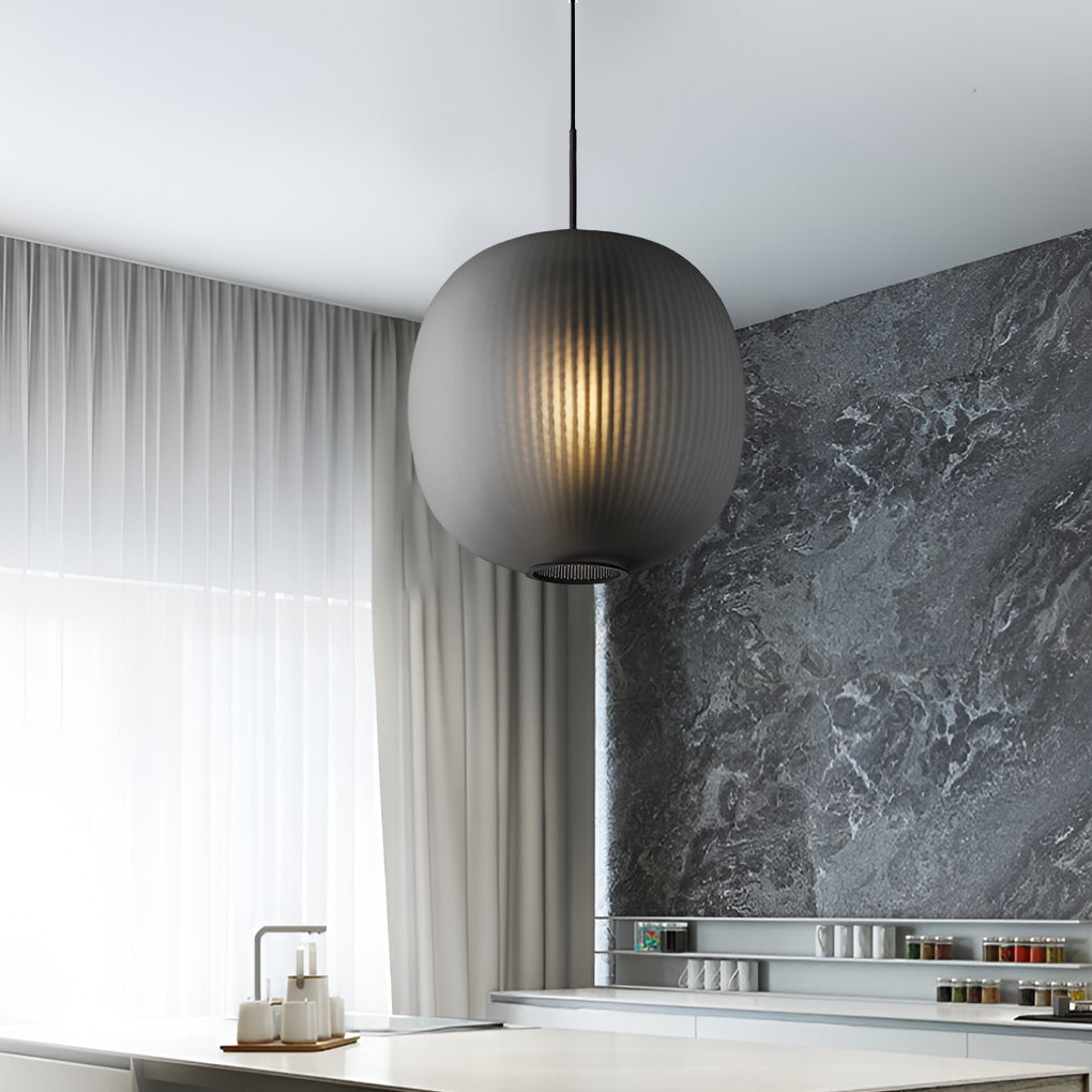 Modern Glass Lantern Pendant Light - LED Ceiling Light