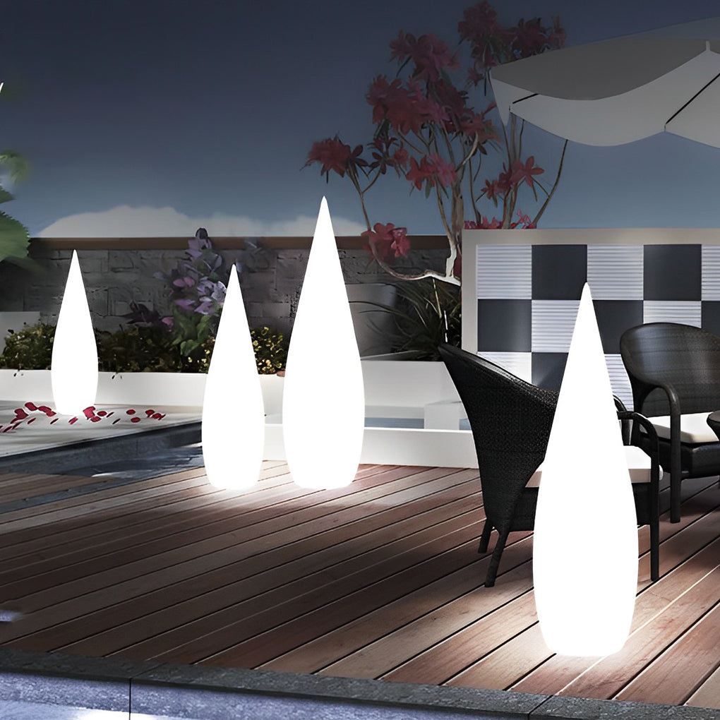 Water Drop LED Floor Lamp - Modern Indoor Outdoor Lighting